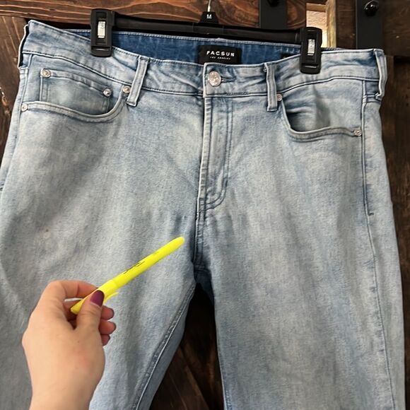 PacSun Light Stacked Skinny Mens Jeans 34x32 - Picture 4 of 13